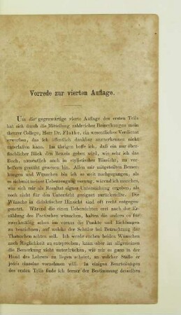 Vorrede zur vierten Auflage