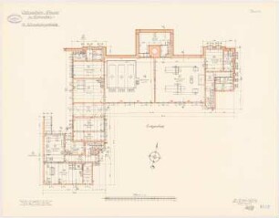 Offiziersheim Taunus, Falkenstein Wirtschaftsgebäude: Grundriss Erdgeschoss 1:100