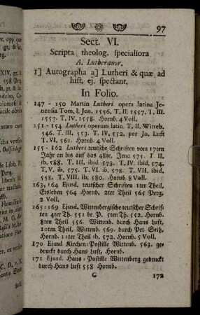 Sect. VI. Scripta theolog. specialiora