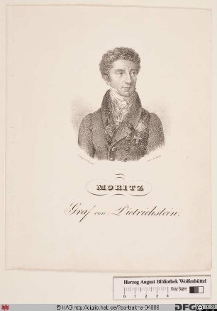 Bildnis Moritz (Johann Carl Joseph Georg) Graf von Dietrichstein (-Proskau-Leslie)