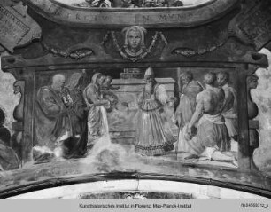 Szenen aus dem Alten und Neuen Testament : Christusszenen : Darbringung Jesu im Tempel