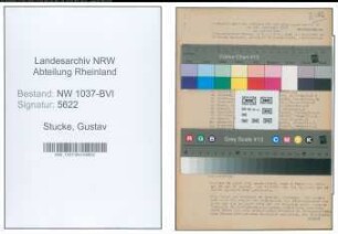 Entnazifizierung Gustav Stucke , geb. 08.02.1894 (Baecker)