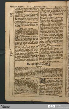 Das fünffte Buch Mose.