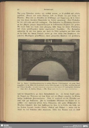 Kahrié. Schwibbogenverzierung in weißem Marmor
