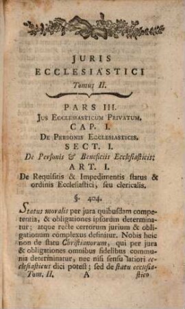 Juris Ecclesiastici Germaniae Accomodati Syntagma, 2