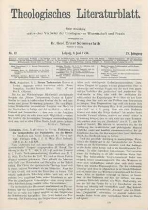 177 [Rezension] Novum Testamentum Graece et Latine