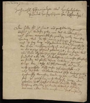 Brief von Maximilian Percelli an Friedrich Lucae