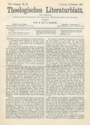 577-579 [Rezension] Watterich, The Passover of the New Covenant