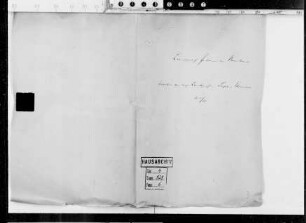 Schreiben der Landgräfin Sophie Eleonore an ihren Schwager, Landgraf Johann v. Hessen-Braubach