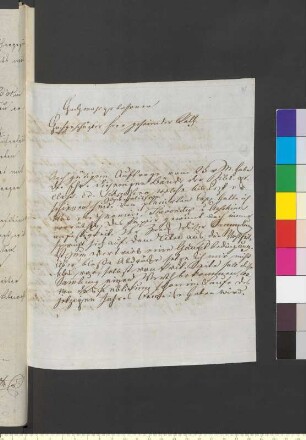 Brief von Weigel, Johann August Gottlob an Goethe, Johann Wolfgang von