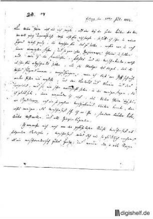 14: Brief von Wilhelm Heinse an Johann Wilhelm Ludwig Gleim