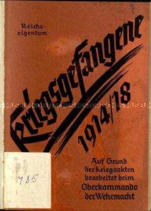 Nationalsozialistische Schrift über Kriegsgefangene des Ersten Weltkriegs
