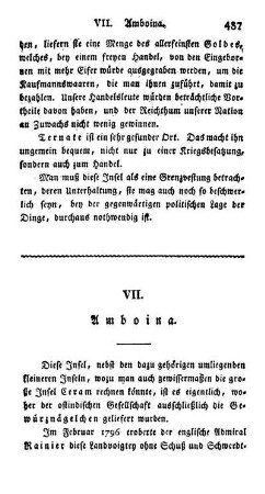 VII. Amboina