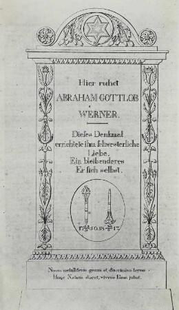 Erinnerungsmal an den Geologen Abraham Gottlob Werner