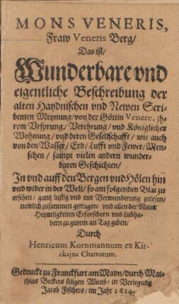 Mons Veneris, Fraw Veneris Berg