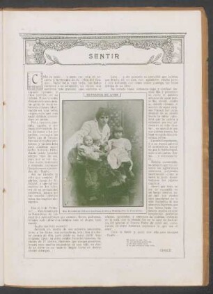 Retratos de ayer : [Fotografía de] Ela Hill de Ciblis y sus hijos Jaime y Plácida (Sra. de Pérez Butler)