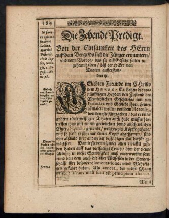Die Zehende Predigt.
