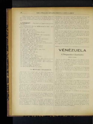 Vénézuela L'Inspection Sanitaire