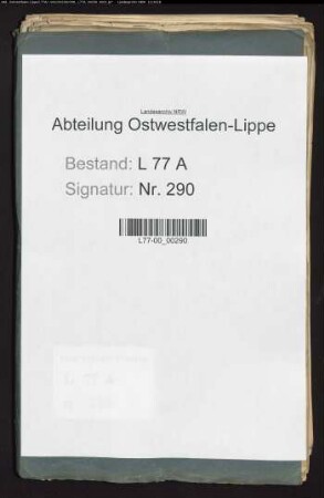 Anstellung der Auditoren beim Amt Oerlinghausen