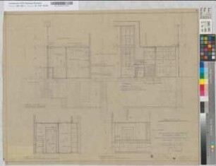 Haltepunkt Essen-Süd: Einbau eines Erfrischungsraumes, Blatt 4: Detailansichten, M. 1:20 Hge, Sknr.: 1, Fanr.: 13, Bunr.: 12