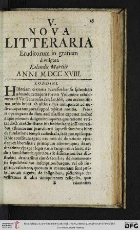 [V. Kalendis Martiis – VI. Idibus Martiis]