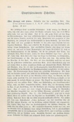 104-117 Empfehlenswerthe Schriften