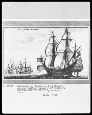 Holländische Schiffe — Holländisches Kriegsschiff und Seegefecht
