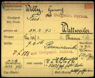 Willy, Heinrich - Winkler, Karl