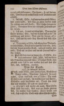 158-161, Von der Taufe (131-134)