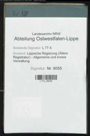 Wegeaufseher, Bd. 8