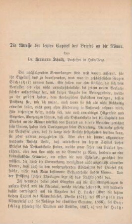 104-130 Die Adresse der letzten Capitel des Briefes an die Römer