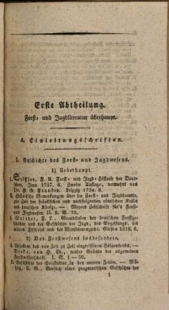 Handbuch der Forst- und Jagdliteratur : von den ältesten Zeiten bis Ende des Jahres 1828 systematisch geordnet