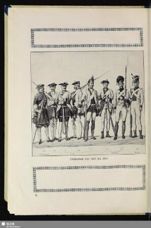 Uniformen von 1670 bis 1810