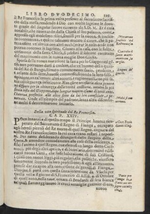 Cap. XXIV. Della vita spirituale del Re Francesco
