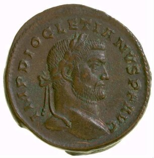 Münze, Follis, 296 - 297