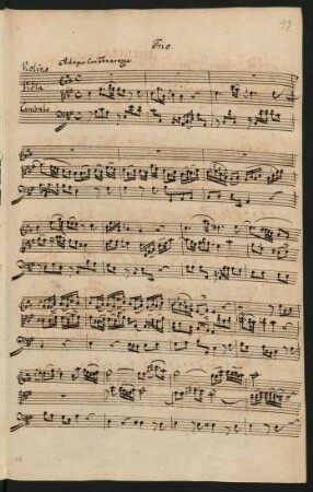 Trios; vl, vla, cemb; A-Dur; GraunWV Av:XV:42; WenG 16
