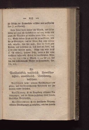 85. Versöhnlichkeit, versöhnlich. Unversöhnlichkeit, unversöhnlich. Versöhnung, versöhnen.