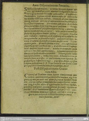 Post Disputationem Gratiarum Actio
