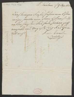 Brief an Carl Zulehner : 09.08.1823