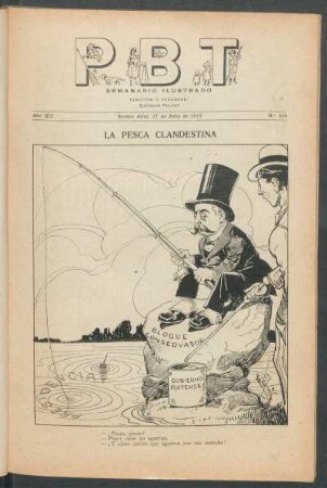 La pesca clandestina - [Caricatura]