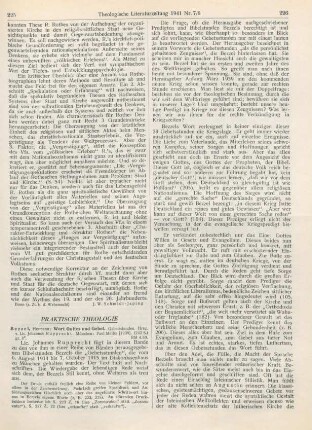 225-227 [Rezension] Bezzel, Hermann von, Wort Gottes und Gebet