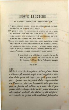 Nuove ricerche di sublime Psicologia medico-forense