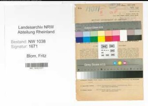 Entnazifizierung Fritz Blom , geb. 09.11.1912 (Schmied)