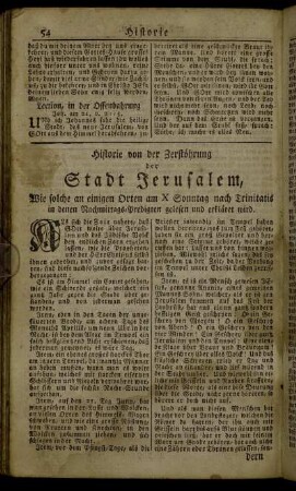 Historie von der Zerstöhrung de Stadt Jerusalem,[...]