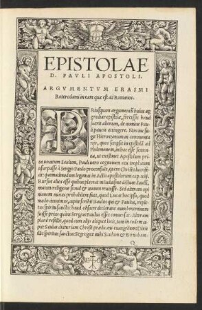 Epistolae D. Pauli Apostoli.