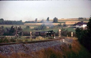 Dornstetten Lok 038 772 E Bnb-Wagen Einfahrvorsignal Telegrafenmasten