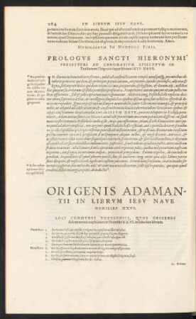 Origenis Adamantii In Librum Iesu Nave Homiliae XXVI.