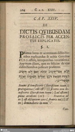 Cap. XXIV. De Dictis Quibusdam Prosaicis Per Accentus Explicatis