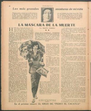 La máscara de la muerte : Las más grandes aventuras de mi vida