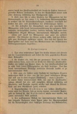 Ein Beispiel der internationalen Valuta-Assoziation in Tätigkeit